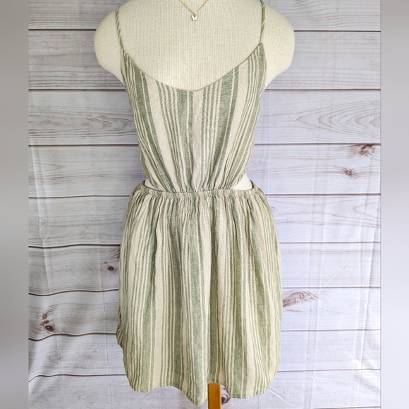 American Eagle Outfitters Striped Mini Dress - Beige and White - Picture 6 of 13